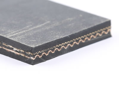 The corner of rubber dam which two layers cloth in three layers rubber.